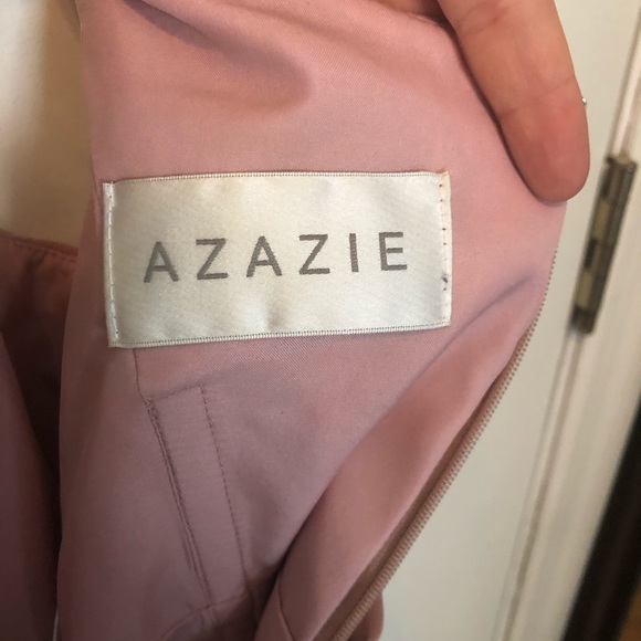 Azazie Hannah in Dusty Rose - Picture 4 of 7